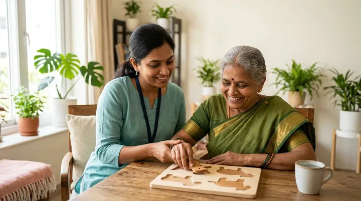 Mind and Memory Care gentle therapy session